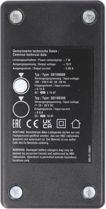 Actual product image HBC Radiomatic Original-Ladegerät HBC QA108600 passend für HBC BA223000