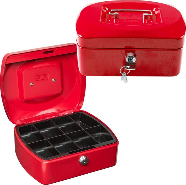 Productafbeelding Idena Geldkistje 8" 205x160x90mm, rood