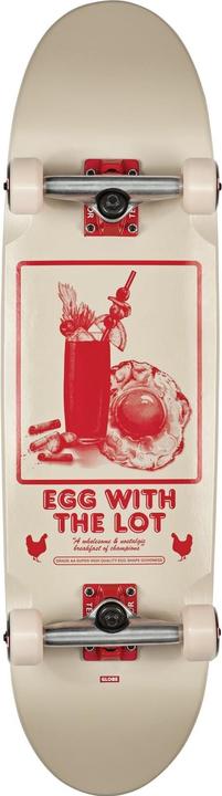 Actual product image Globe Skateboard Eggy 8.625" -Off-White/the lot - Complete 2023 (31.75")