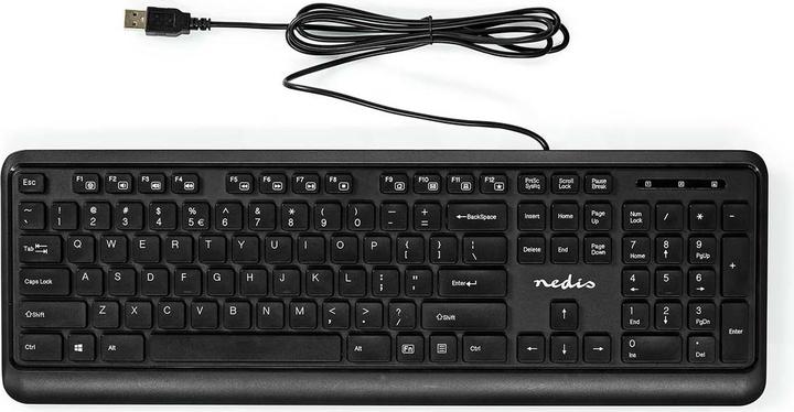 Produktbild Nedis Kabelgebundenes Keyboard | USB-A | Multimedia | QWERTY | US-Layout | Numerische Tastatur (Englisch International, Kabelgebunden)