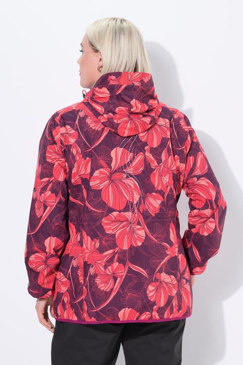 Image du produit Ulla Popken Veste de pluie à capuche, modèle imperméable, pochon pour un rangement compact (54)