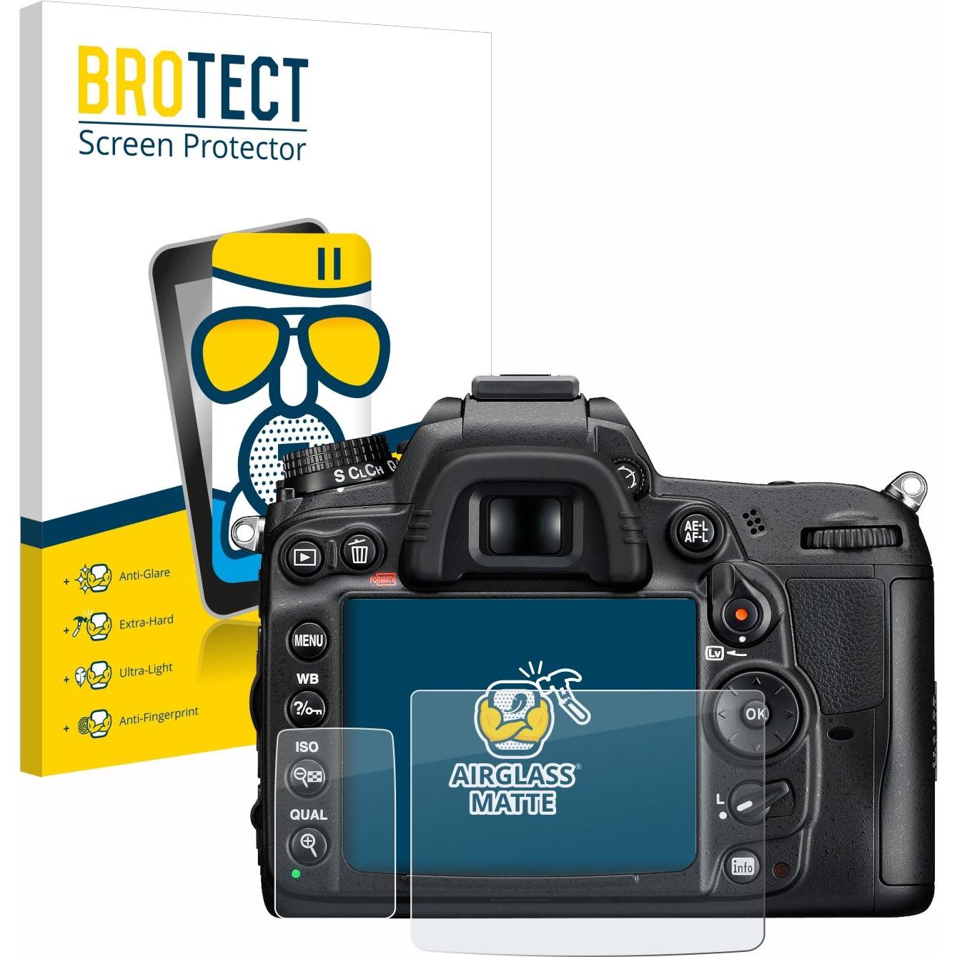 Thumbnail - BROTECT Schutzglas Schutzfolie Glas Folie Displayschutz matt (Displayschutz, D7000), Kameraschutz