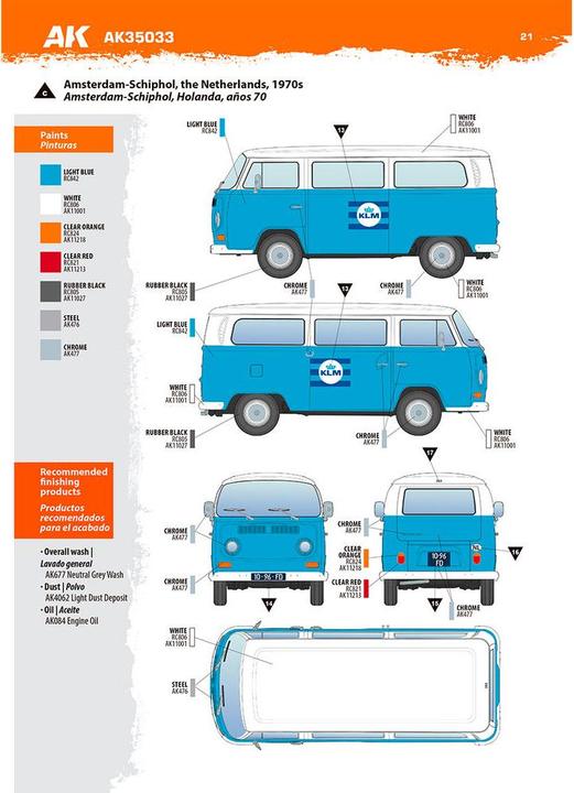 Produktbild AK Interactive VOLKSWAGEN T2 Model 1967 Airport Bus