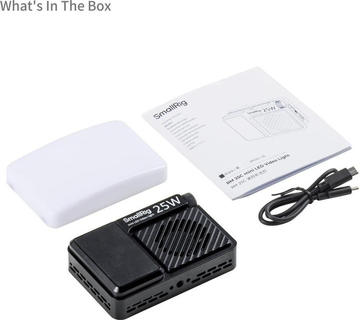 Actual product image SmallRig RM 25C Mini-LED-Videoleuchte, Farbtemperatur Kelvin: 2500 (Video light)