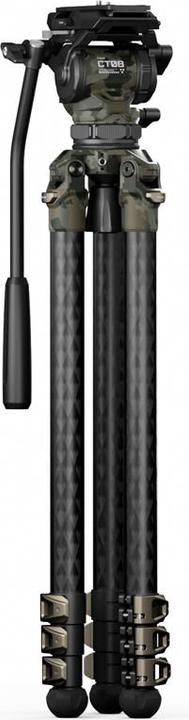 Produktbild Tilta CT08 Cine Fluid Head 75 mm, 3-Stage Carbon Fiber Tripod (Carbon, Metall)