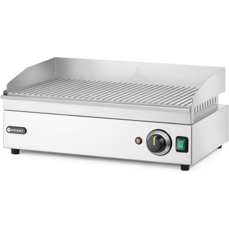 Hendi, Elektrogrill, Grillplatte gerillt Kitchen Line (2.40 kW)