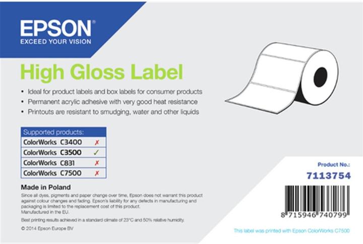 Epson High Gloss Label Die-Cut Roll (10.20 cm)