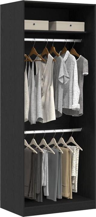 Immagine prodotto vidaXL Armadio in rovere nero 80x50x200 cm in materiale ligneo (80 x 50 x 200 cm)