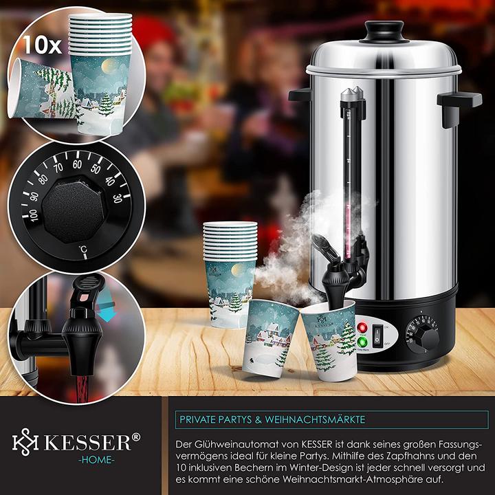 Produktbild Kesser Gluehweinkessel 8L Edelstahl