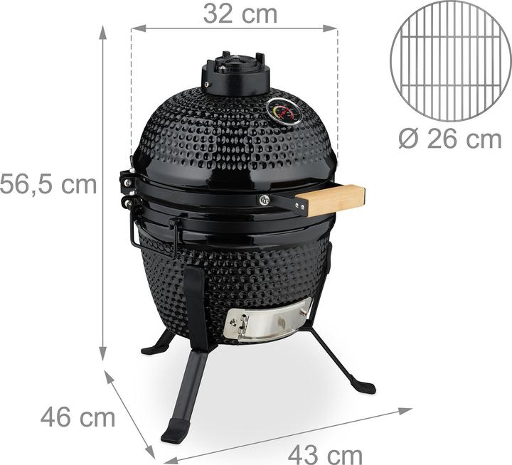 Produktbild Relaxdays Kamado-Grill (260 mm)