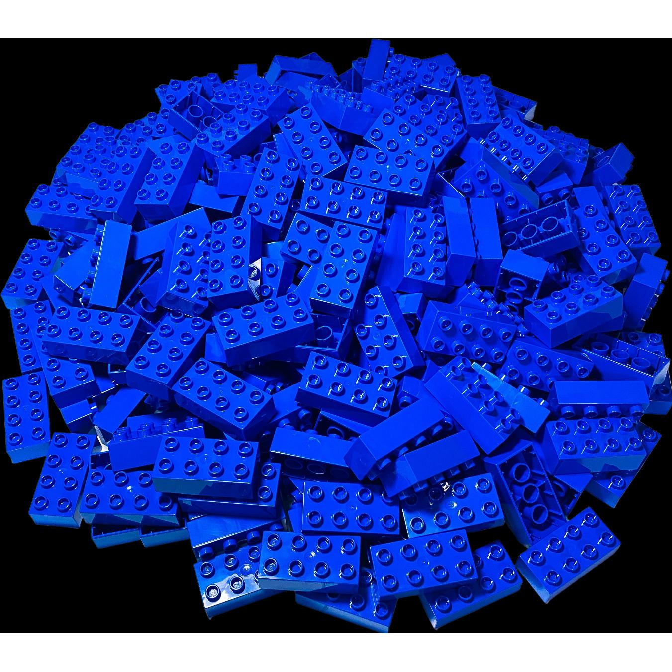 Thumbnail - LEGO Duplo 2x4 Steine Blau - 50 Stück - Grundbausteine 3011 NEU (3011)
