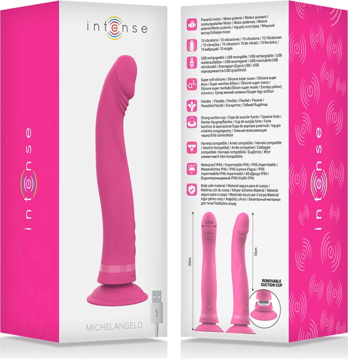 Produktbild Intense Michelangelo Dildo Vibrator Silicone Pink