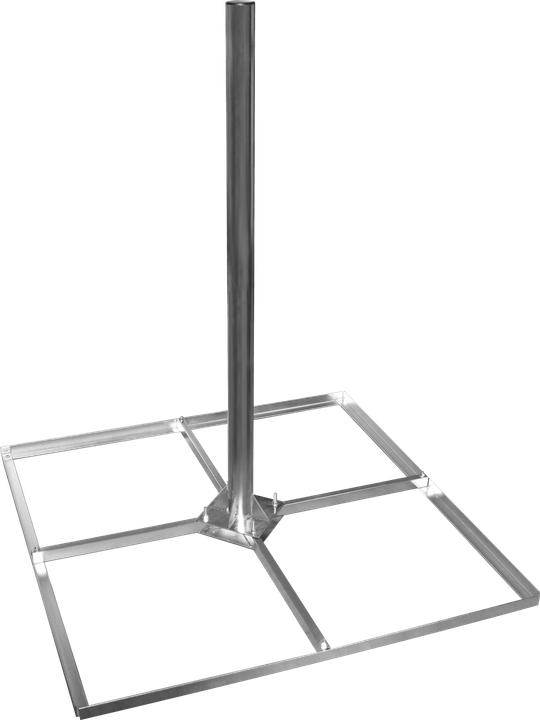 Produktbild Megasat 110098 Balkonständer Mast 1m Betonplatte 4x50 (Spiegel + Antennen Montage)