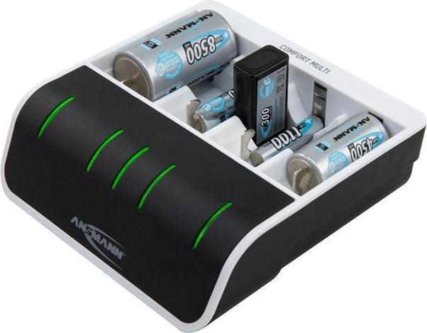 Actual product image Ansmann Comfort Multi Charger (4 pcs., C, D, AA, AAA, 800 mAh, Chargers without battery)