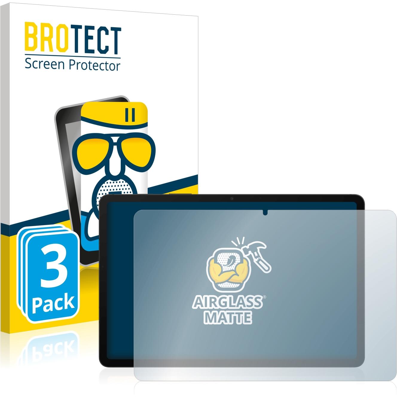 BROTECT AirGlass Panzerglasfolie Matt (3 Stück, Galaxy Tab S8), Tablet Schutzfolie