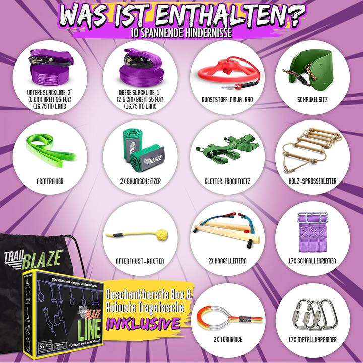 Produktbild Trailblaze Ninja Warrior Hindernisparcours-Set