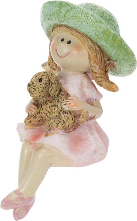 Produktbild Viana Polyresin Dekofigur Mädchen mit Hund