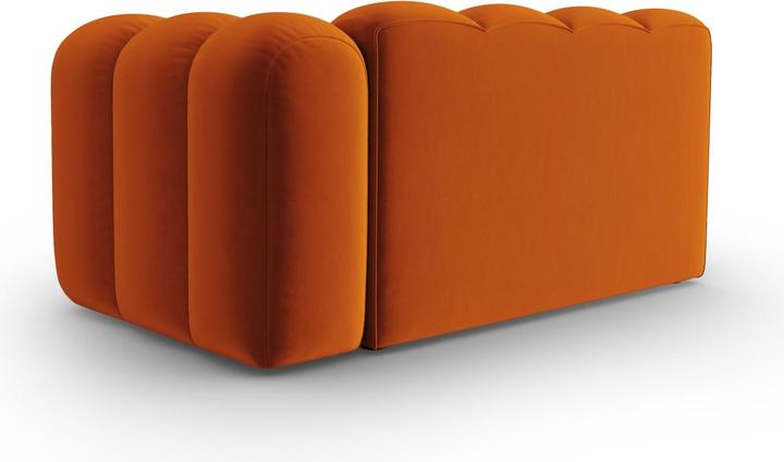 Actual product image Micadoni Velvet Right Modular Sofa, "Lupine", 2 Seats, 145x95x70Made in Europe (2 person sofa)