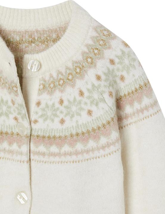 Actual product image Vertbaudet Mädchen Cardigan mit Metallic-Garn und Recycling-Polyester (128)