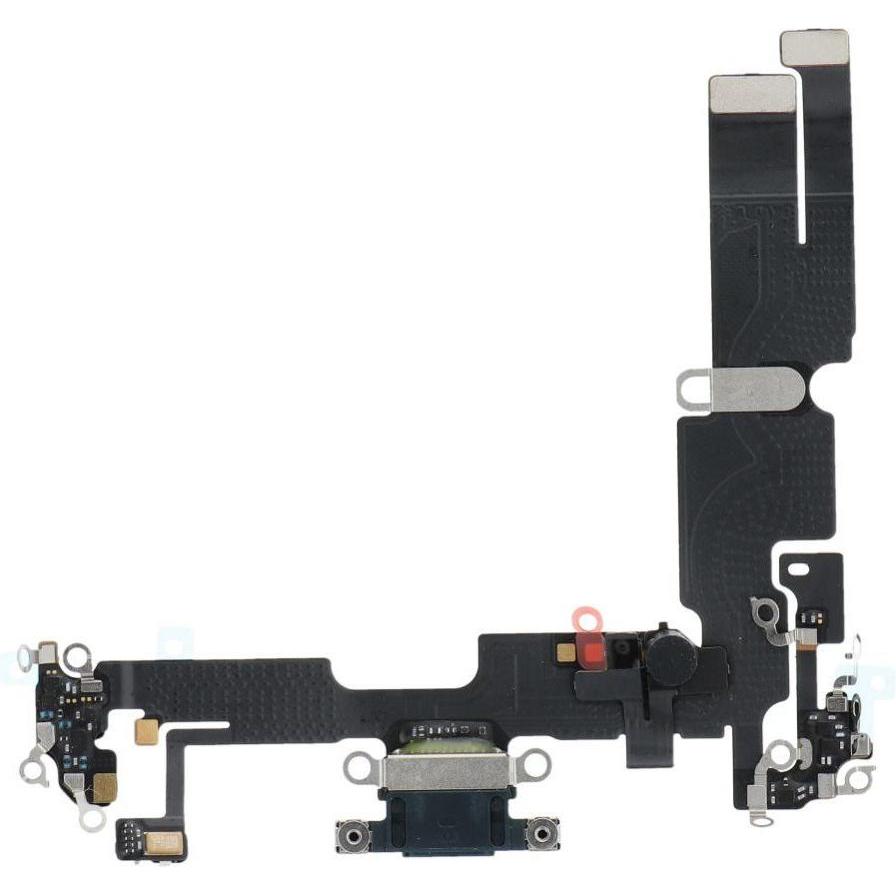 OEM Consumables! Charging flex USB for IPHONE 14 Plus black (pulled) (Apple iPhone 14 Plus), Pezzi di ricambio per dispositivi mobili, Nero