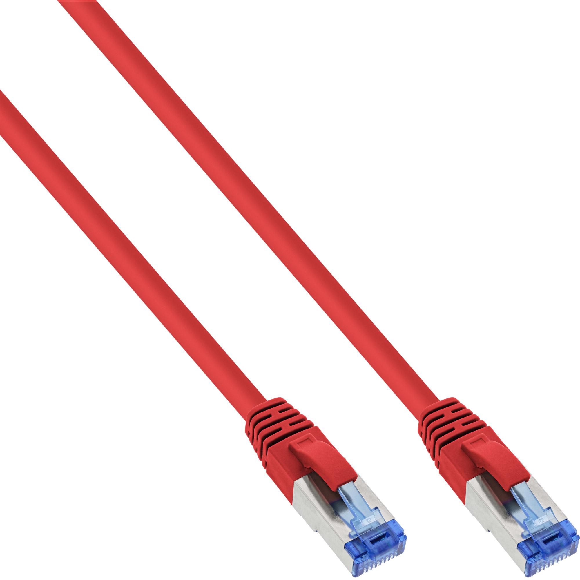 InLine Patchkabel Cat.6A, S/FTP (PiMf), 500MHz (S/FTP, CAT6a, 0.50 m), Netzwerkkabel