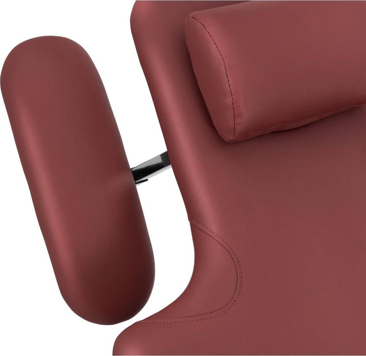 Actual product image Physa Massage Table - 3 motors - 250 kg - black/bordeaux