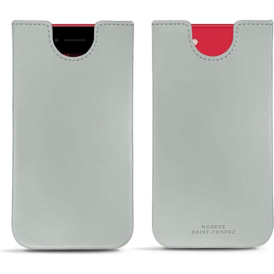 Noreve Lederschutzhülle (Apple iPhone SE (2nd Gen), Apple iPhone SE (3rd Gen)), Smartphone Hülle, Grau
