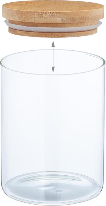 Actual product image Relaxdays 4x storage jar (0.75 l)