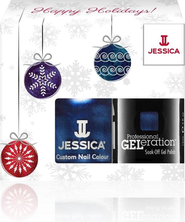 Produktbild Jessica Winter Set Custom Colors Nagellack Light Up The Sky - 148 Ml & 15 Ml (Light Up The Sky, Farblack)