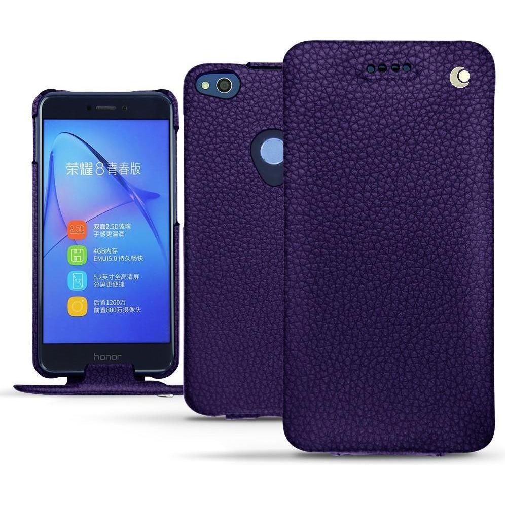 Noreve Lederschutzhülle vertikal (Huawei P8 Lite (2017)), Smartphone Hülle, Violett