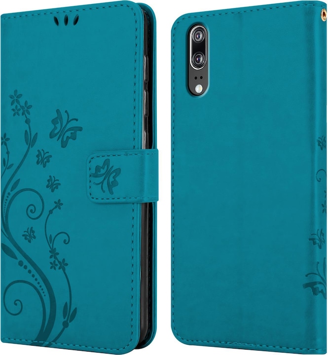 Produktbild Cadorabo Flower Book Cover (Huawei P20)