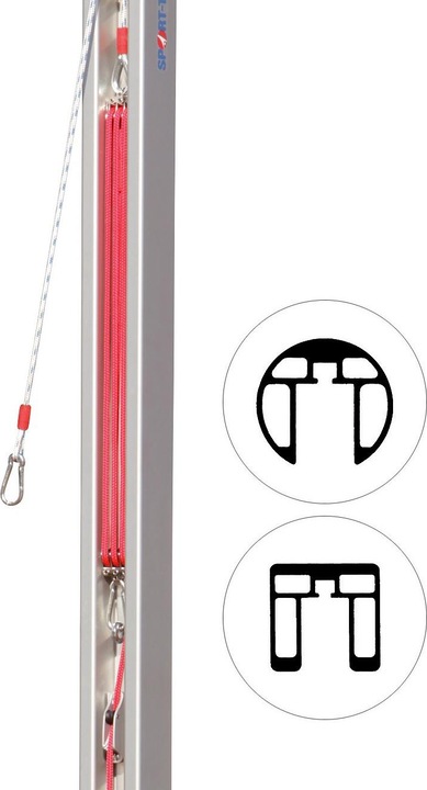 Actual product image Sport-Thieme Spare clamping device pulley block for posts 80x80 mm and ø 83 mm