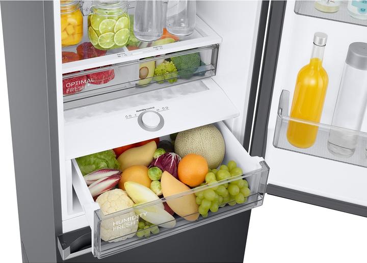 Produktbild Samsung RL38C776CB1/EG RB7300, Kühl-/Gefrierkombination (edelstahl (dunkel), AI Energy Mode, Metal Cooling (390 l)