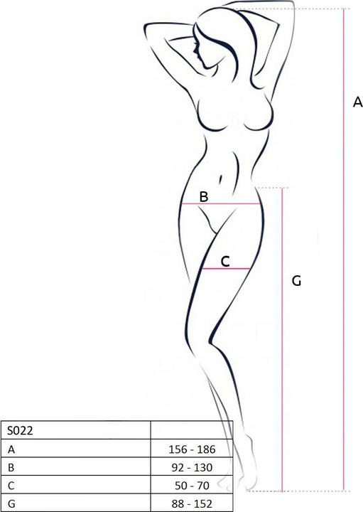 Produktbild Passion Strumpfhose ouvert in schwarz (One Size)