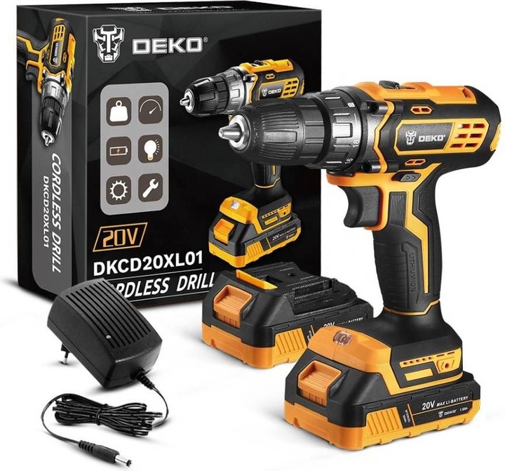 Productafbeelding Deko Tools Accuboormachine (Oplaadbare batterij)