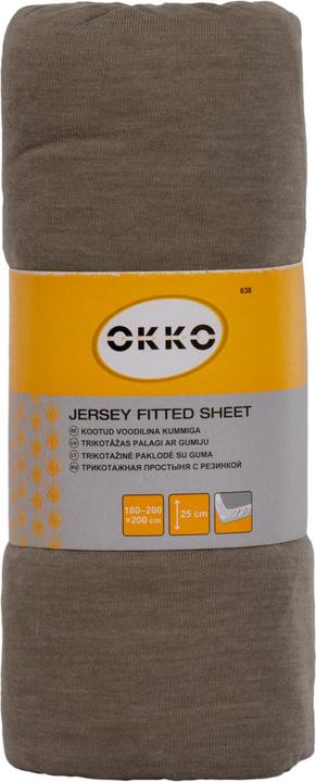 Okko BED SHEET POLYCOTT 200X200+25CM GREY638 (180, 200x200 cm)