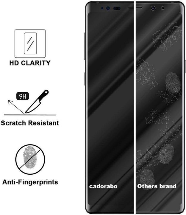 Actual product image Cadorabo Fullcover Display Protection Glass for Samsung Galaxy NOTE 9 Retail Packaging (1 pcs., Samsung Galaxy Note 9)