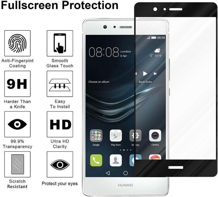 Immagine prodotto Cadorabo Vetro protettivo Fullcover per Huawei P10 LITE confezione al dettaglio (1 pz., Huawei P10 Lite)