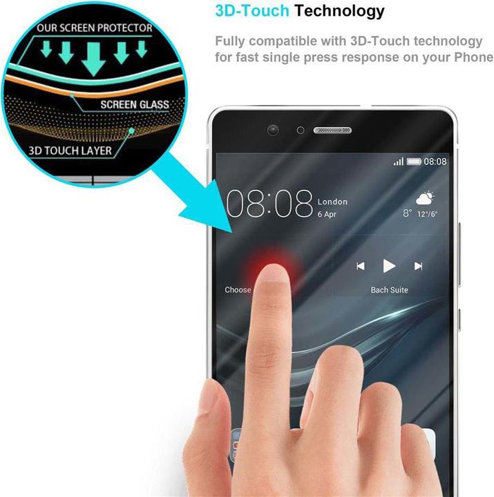 Immagine prodotto Cadorabo Vetro protettivo Fullcover per Huawei P10 LITE confezione al dettaglio (1 pz., Huawei P10 Lite)