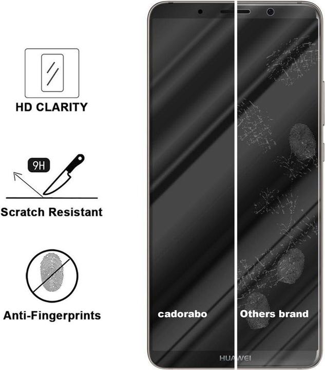 Actual product image Cadorabo Fullcover Display Protection Glass for Huawei MATE 10 PRO Retail Packaging (1 pcs., Mate 10 Pro)