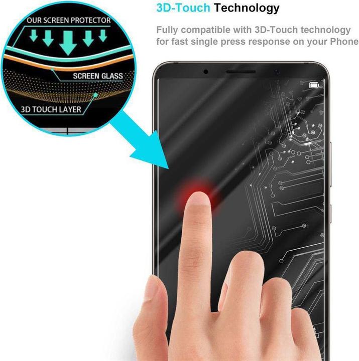 Actual product image Cadorabo Fullcover Display Protection Glass for Huawei MATE 10 PRO Retail Packaging (1 pcs., Mate 10 Pro)