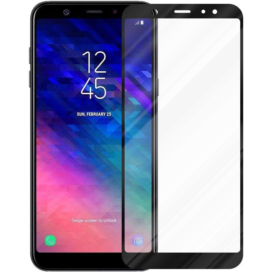 Cadorabo Fullcover Display Schutzglas für Samsung Galaxy A6 2018 Retail Packaging (1 Stück, Samsung Galaxy A6), Smartpho...