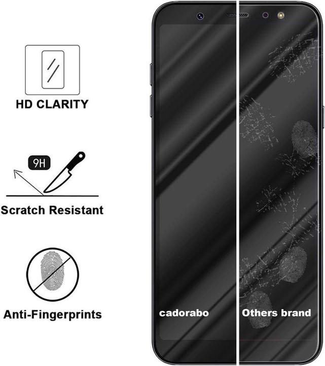 Actual product image Cadorabo Full Cover Display Protection Glass for Samsung Galaxy A6 2018 Retail Packaging (1 pcs., Samsung Galaxy A6)