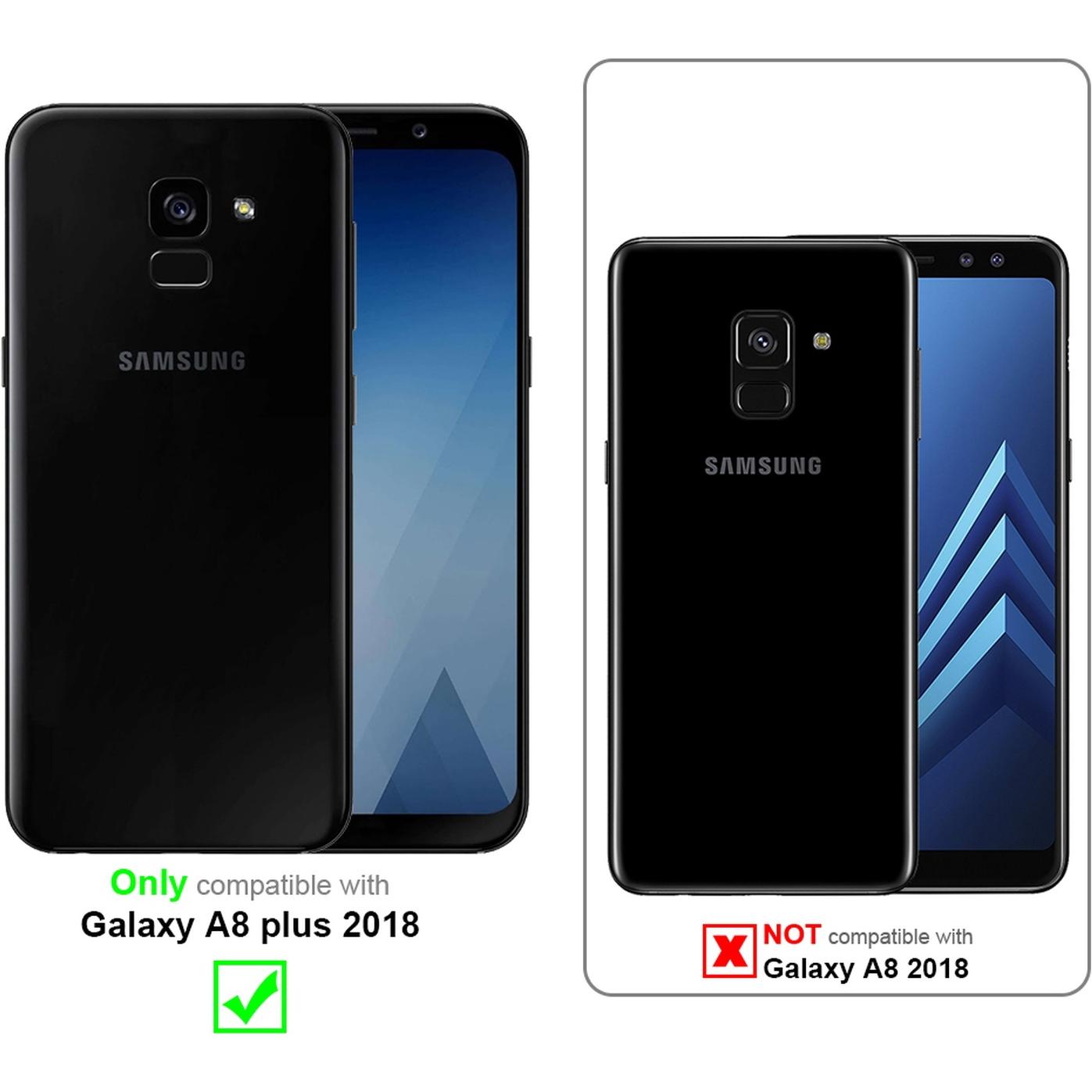 Thumbnail - Cadorabo Fullcover Display Schutzglas für Samsung Galaxy A8 PLUS 2018 Retail Packaging (1 Stück, Samsung Galaxy A8+), Sm...