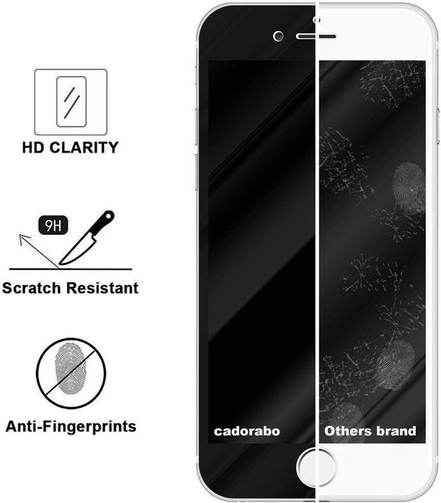Produktbild Cadorabo Fullcover Display Schutzglas für Apple iPhone 6 PLUS / 6S PLUS Retail Packaging (1 Stück, Apple iPhone 6s Plus, Apple iPhone 6 Plus)