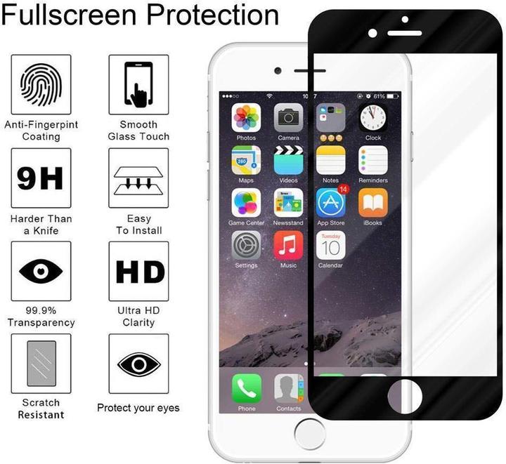 Produktbild Cadorabo Fullcover Display Schutzglas für Apple iPhone 6 PLUS / 6S PLUS Retail Packaging (1 Stück, Apple iPhone 6s Plus, Apple iPhone 6 Plus)