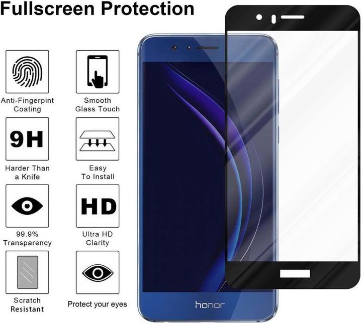 Image du produit Cadorabo Verre de protection d'écran Fullcover pour Honor 8 / 8 PREMIUM Retail Packaging (1 pcs, Apple iPhone 8)