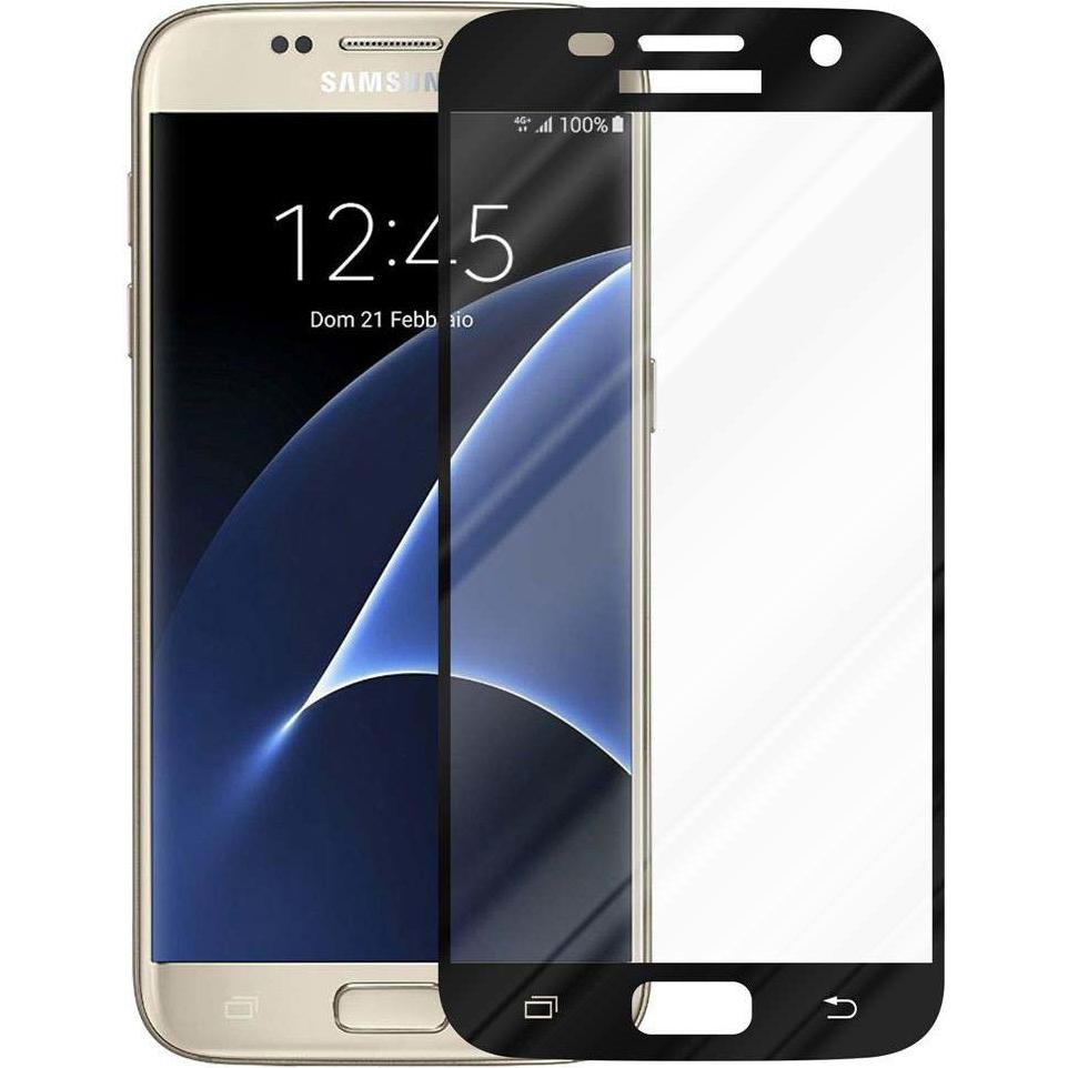 Cadorabo Fullcover Display Schutzglas für Samsung Galaxy S7 Retail Packaging (1 Stück, Samsung Galaxy S21), Smartphone S...