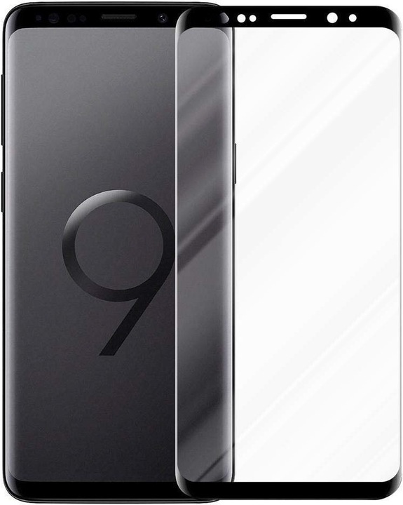 Actual product image Cadorabo Full Cover Display Protection Glass for Samsung Galaxy S9 Retail Packaging (1 Piece, Samsung Galaxy S9)
