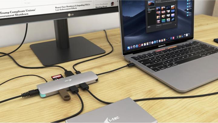 Actual product image i-tec USB-C Nano Dock (USB-C, 8 ports)
